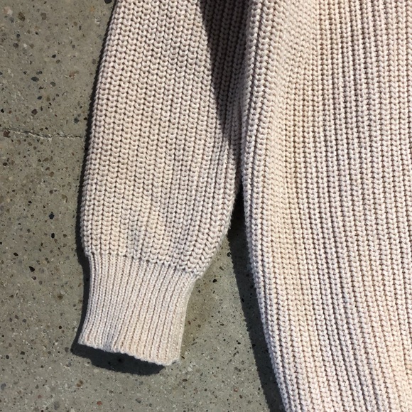 Line The Label Peach Chunky Oversized Drop Shoulder Sweater - Picture 5 of 9